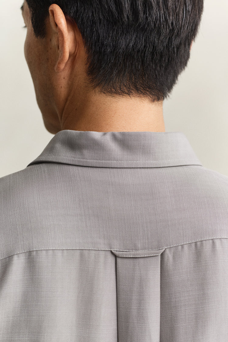 Lyocellowa koszula męska regular fit szara