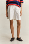 Szorty damskie relaxed fit białe