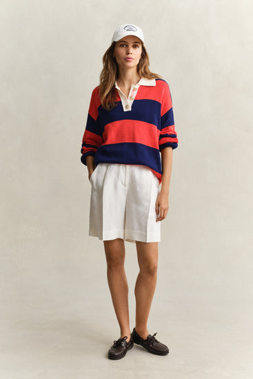 Szorty damskie relaxed fit białe