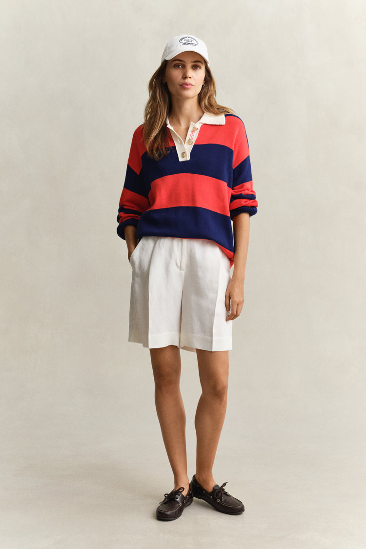 Szorty damskie relaxed fit białe