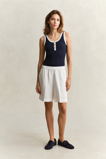 Szorty damskie relaxed fit białe