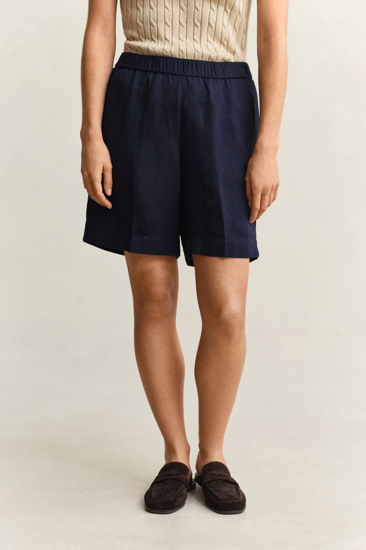 Szorty damskie relaxed fit granatowe