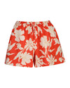 Szorty damskie z nadrukiem relaxed fit czerwone