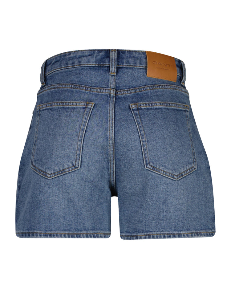 Szorty damskie regular fit niebieskie