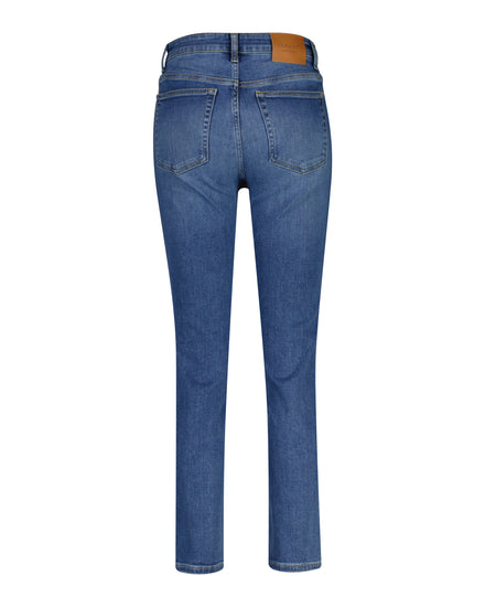 Spodnie jeansowe damskie slim fit niebieskie