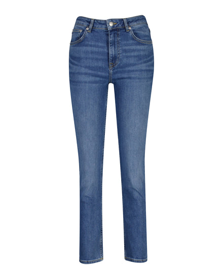 Spodnie jeansowe damskie slim fit niebieskie