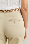 Spodnie damskie slim fit beżowe