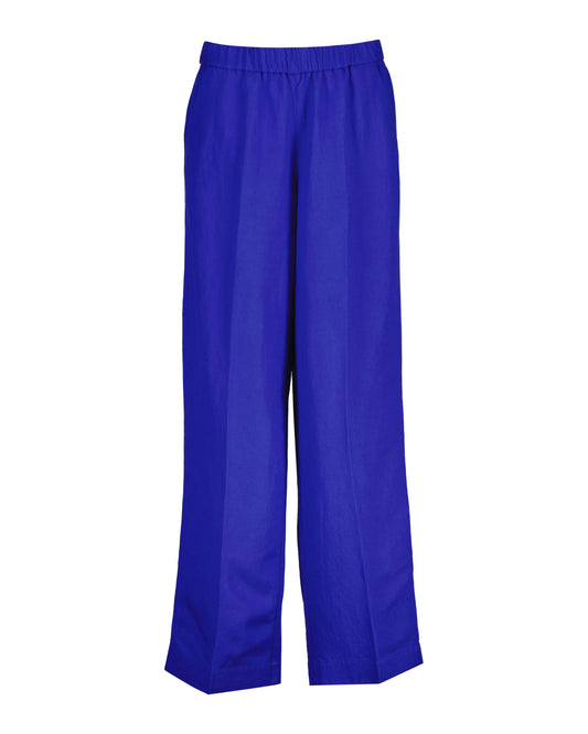 Spodnie damskie relaxed fit niebieskie