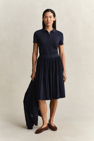 Koszulka polo damska z krótkim rękawem slim fit