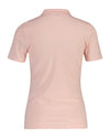 Koszulka polo damska z krótkim rękawem slim fit różowa