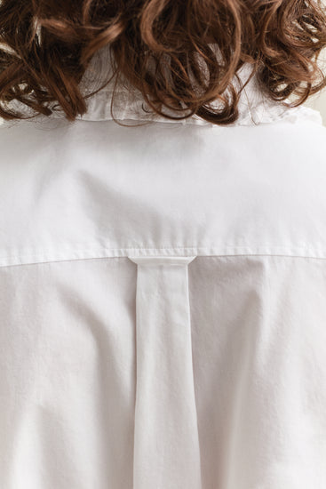 Bawełniana koszula damska z długim rękawem regular fit biała