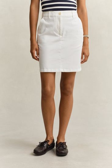 Spódnica damska regular fit biała