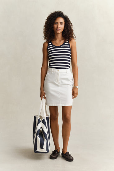 Spódnica damska regular fit biała