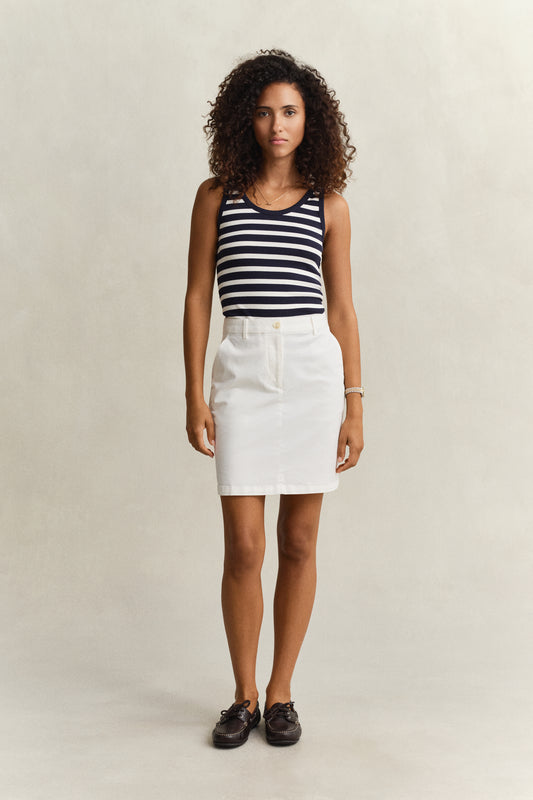 Spódnica damska regular fit biała