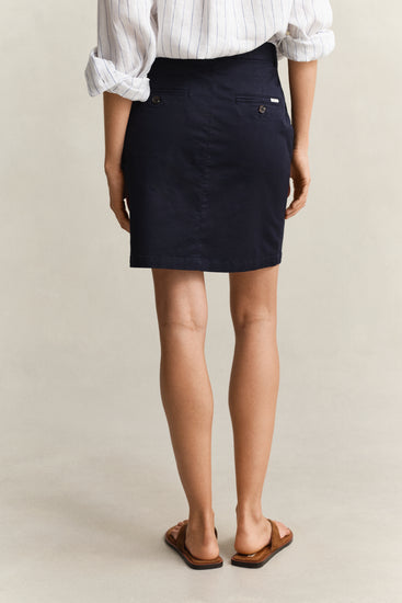 Spódnica damska regular fit granatowa