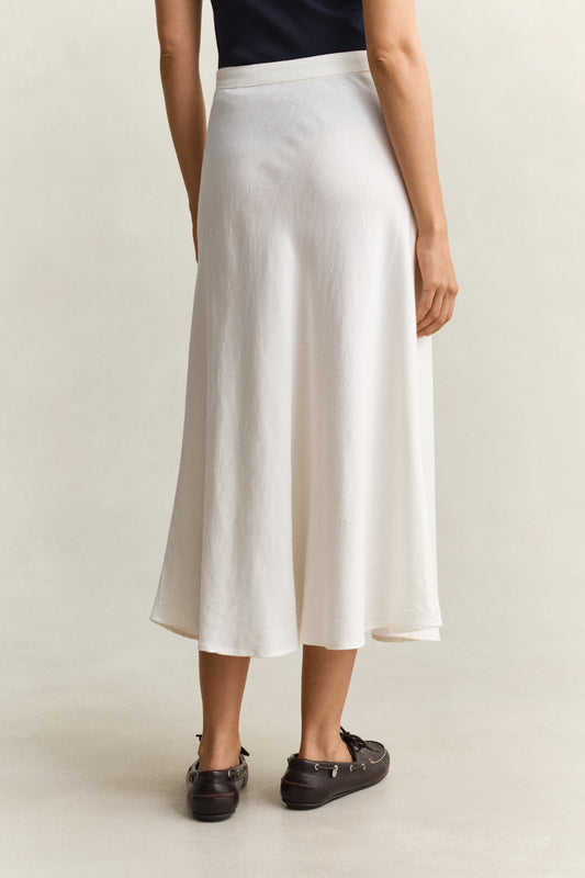 Spódnica damska relaxed fit biała