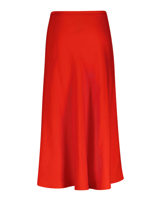 Spódnica damska relaxed fit czerwona