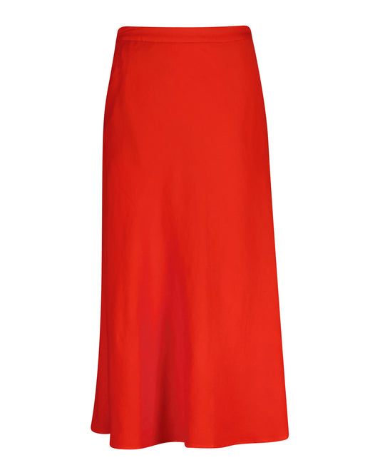 Spódnica damska relaxed fit czerwona