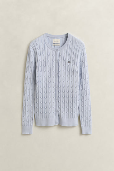 Bawełniany sweter rozpinany damski slim fit
