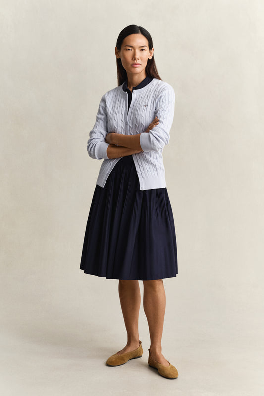 Bawełniany sweter rozpinany damski slim fit