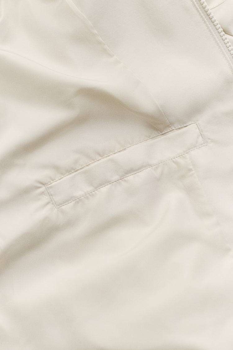 Kurtka męska ze stójką z długim rękawem regular fit beżowa