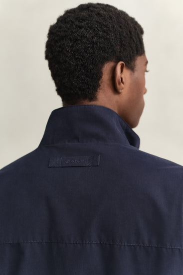 Kurtka męska ze stójką regular fit granatowa