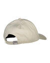 Bawełniana czapka z daszkiem męska z nadrukiem kremowa