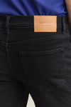 Jeansy męskie slim fit czarne