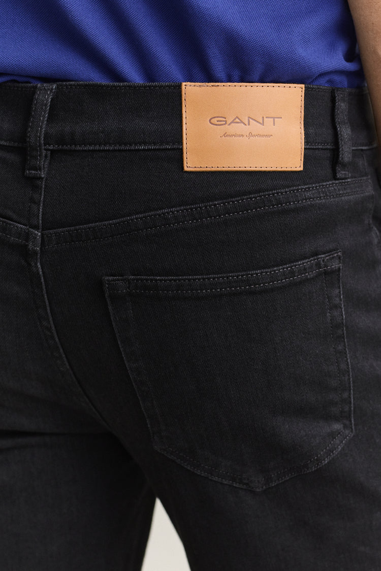 Jeansy męskie slim fit czarne