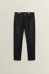 Jeansy męskie slim fit czarne
