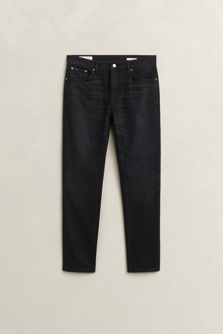 Jeansy męskie slim fit czarne