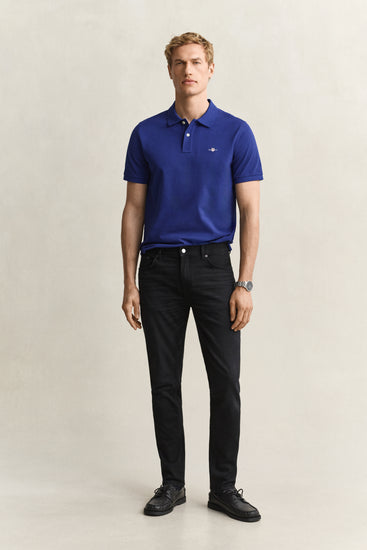 Jeansy męskie slim fit czarne