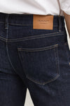 Jeansy męskie slim fit granatowe