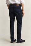 Jeansy męskie slim fit granatowe