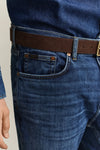 Jeansy męskie slim fit niebieskie