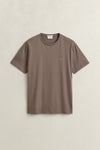 T-shirt Shield męski regular fit beżowy