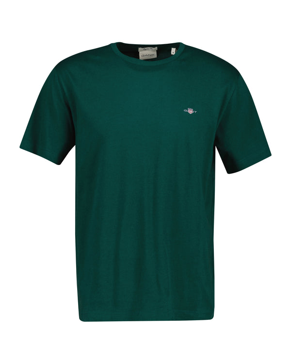 T-shirt Shield męski regular fit zielony