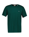 T-shirt Shield męski regular fit zielony