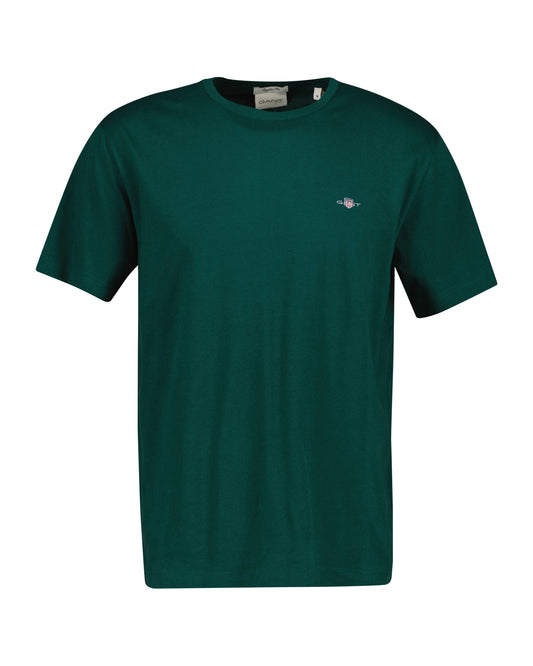 T-shirt Shield męski regular fit zielony