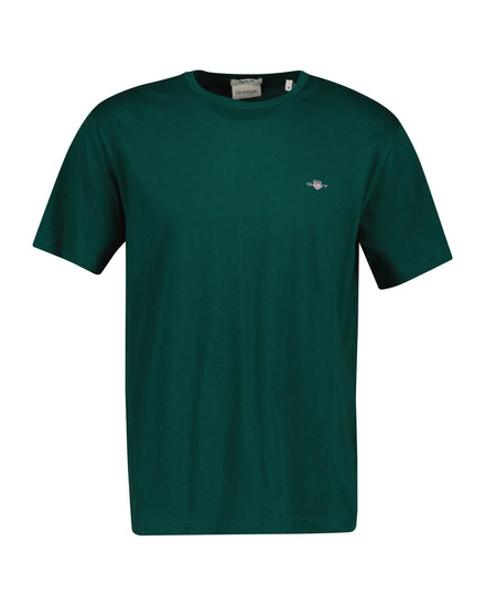 T-shirt Shield męski regular fit zielony