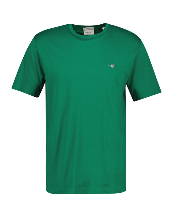 T-shirt Shield męski regular fit zielony