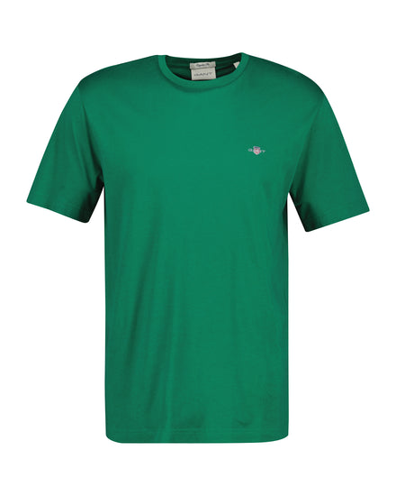 T-shirt Shield męski regular fit zielony