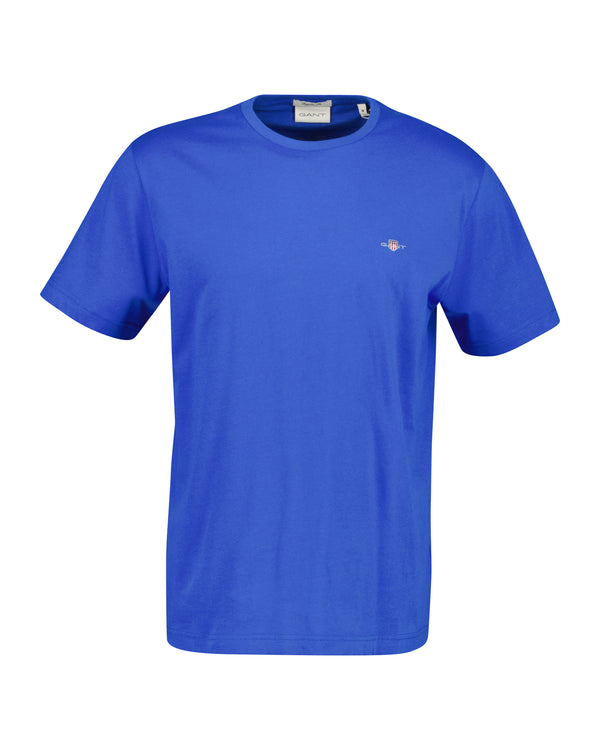 T-shirt Shield męski regular fit granatowy