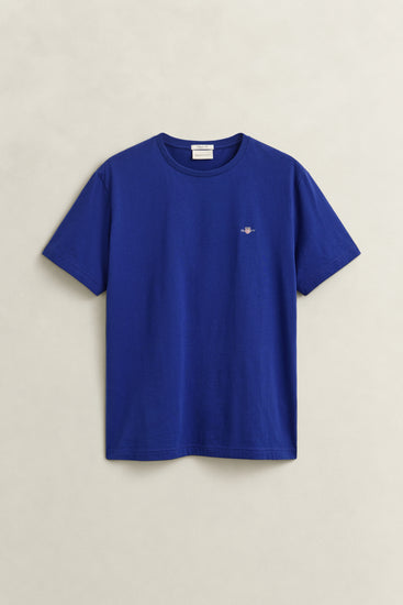 T-shirt Shield męski regular fit granatowy