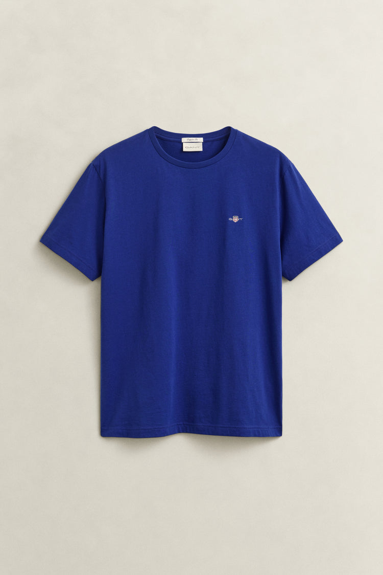 T-shirt Shield męski regular fit granatowy