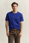 T-shirt Shield męski regular fit granatowy