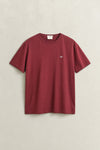 T-shirt Shield męski regular fit bordowy
