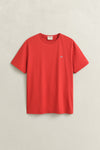 T-shirt Shield męski regular fit pomarańczowy