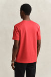 T-shirt Shield męski regular fit pomarańczowy