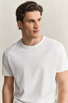 T-shirt męski z bawełny pima beżowy